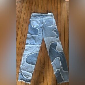 Patchwork Blue Jeans